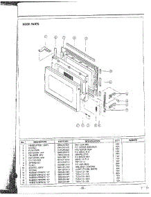 Oven  Door parts for Samsung Microwave MW6350W/XAA / from AppliancePartsPros.com
