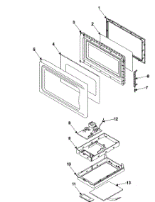 Control Panel / Door Assembly parts for Samsung Microwave SRH1230ZS/XAA / from AppliancePartsPros.com