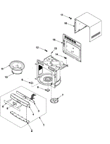 Body / Cavity / Elements parts for Samsung Microwave MD800WC/XAA / from AppliancePartsPros.com