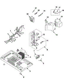 Internal Control / Latch Asy / Base parts for Samsung Microwave MW5380W/XAA / from AppliancePartsPros.com