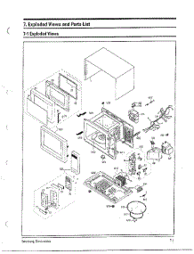Complete Microwave Oven parts for Samsung Microwave MW4371G/XAA / from AppliancePartsPros.com