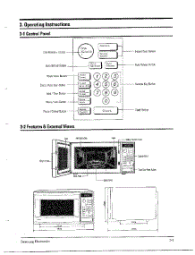 Control Panel / Features parts for Samsung Microwave MW4371G/XAA / from AppliancePartsPros.com