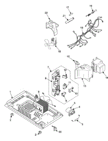 Internal Control / Latch Assy / Base parts for Samsung Microwave MW830WA/XAA / from AppliancePartsPros.com