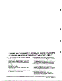 Oven  Precautions parts for Samsung Microwave MW6470W/XAA / from AppliancePartsPros.com
