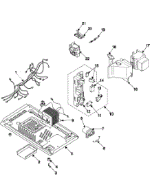 Internal Control / Latch Asy / Base parts for Samsung Microwave MR5494W/XAA-01 / from AppliancePartsPros.com