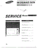 Oven  Microwave Serv Manual / Front Cover