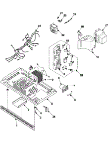 Internal Control / Latch Asy / Base parts for Samsung Microwave MR1352BB/XAA / from AppliancePartsPros.com