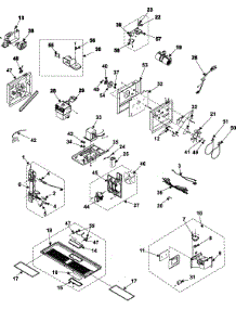 Internal Controls / Latch Asy / Base parts for Samsung Microwave SMV9165BC/XAA / from AppliancePartsPros.com