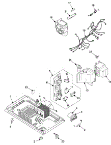 Internal Control / Latch Assy / Base parts for Samsung Microwave MW1150WA/XAA / from AppliancePartsPros.com