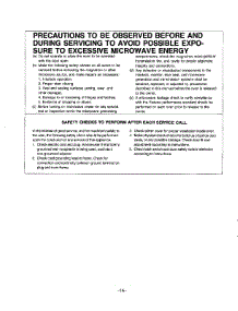 Oven (0.4 Cu Ft  Precautions parts for Samsung Microwave MW2130U/XAA / from AppliancePartsPros.com