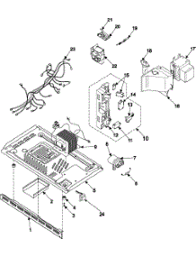 Internal Control / Latch Asy / Base parts for Samsung Microwave MR1033SB/XAA / from AppliancePartsPros.com