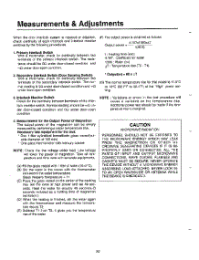 Measurements / Adjustments Page 2 parts for Samsung Microwave MW5620T/XAA / from AppliancePartsPros.com