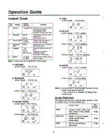 Operation Guide Page 2 parts for Samsung Microwave MW5620T/XAA / from AppliancePartsPros.com