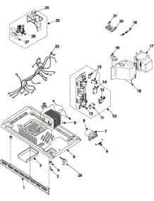 Internal Control / Latch Asy / Base parts for Samsung Microwave MR1032CBC/XAA / from AppliancePartsPros.com