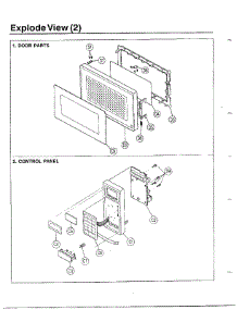 Oven   List - Exploded View Page 2 parts for Samsung Microwave MW3500T/XAA / from AppliancePartsPros.com