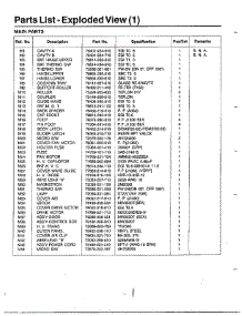 Oven   List - Exploded View Page 4 parts for Samsung Microwave MW3500T/XAA / from AppliancePartsPros.com