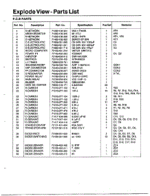 Oven  Explode View - parts for Samsung Microwave MW3500T/XAA / from AppliancePartsPros.com