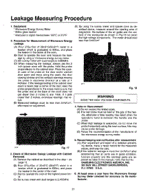 Oven  Leakage Measuring Procedure parts for Samsung Microwave MW5720W/XAA / from AppliancePartsPros.com
