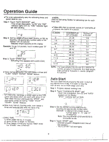 Oven  Operation Guide Page 3 parts for Samsung Microwave MW5720W/XAA / from AppliancePartsPros.com