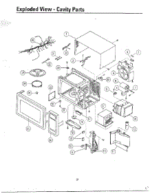 Oven  Cavity And Standard parts for Samsung Microwave MW3580T/XAA / from AppliancePartsPros.com