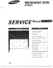 Oven  Microwave Serv Manual / Front Cover