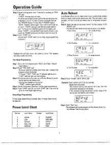 Oven  Operation Guide Page 4 parts for Samsung Microwave MW3580T/XAA / from AppliancePartsPros.com