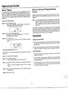 Oven  Operation Guide Page 5 parts for Samsung Microwave MW3580T/XAA / from AppliancePartsPros.com