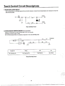 Oven  Touch Control Circuit Descriptions Page 7 parts for Samsung Microwave MW3580T/XAA / from AppliancePartsPros.com