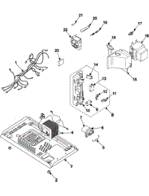 Internal Control / Latch Asy / Base parts for Samsung Microwave MW1080STA/XAA / from AppliancePartsPros.com