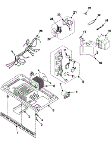 Internal Controls / Latch Asy / Base parts for Samsung Microwave MR1032UBC/XAA / from AppliancePartsPros.com