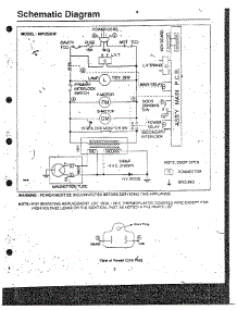 Oven  Schematic Diagram parts for Samsung Microwave MW3530W/XAA / from AppliancePartsPros.com