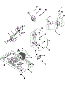 Internal Control / Latch Asy / Base parts for Samsung Microwave MR7491G/XAA / from AppliancePartsPros.com