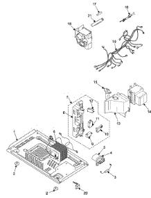 Internal Control / Latch Assy / Base parts for Samsung Microwave MW1030BA/XAA / from AppliancePartsPros.com