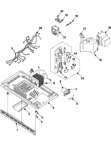 Internal Control / Latch Asy / Base parts for Samsung Microwave MR5491G/XAA / from AppliancePartsPros.com