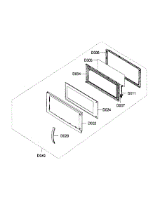 Oven  Door Assy parts for Samsung Microwave SMH8165B/XAA / from AppliancePartsPros.com
