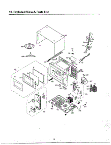 Oven  Exploded View And parts for Samsung Microwave MU3050W/XAA / from AppliancePartsPros.com