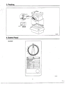 Oven  Packing / Control Panel parts for Samsung Microwave MU3050W/XAA / from AppliancePartsPros.com