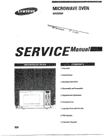 Oven  Microwave Oven / Contents parts for Samsung Microwave MW5580W/XAA / from AppliancePartsPros.com