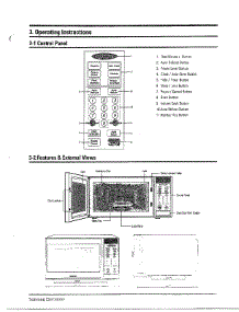 Oven  Operating Instructions parts for Samsung Microwave MW6580W/XAA / from AppliancePartsPros.com