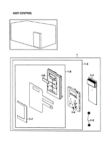 Control Panel parts for Samsung Microwave SMH8165ST/XAA-0001 / from AppliancePartsPros.com