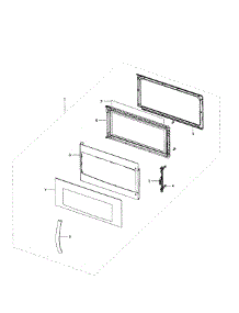Door Assy parts for Samsung Microwave SMH1927W/XAA-0001 / from AppliancePartsPros.com