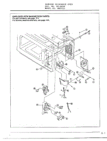 Oven  Complete Microwave Assembly Page 3 parts for Samsung Microwave 8098 / from AppliancePartsPros.com