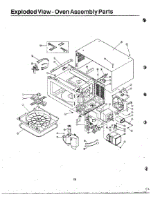 Oven  Oven Assembly / Cavity / Standard parts for Samsung Microwave 8035B / from AppliancePartsPros.com