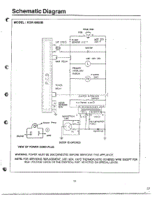 Oven  Schematic Diagram parts for Samsung Microwave 8035B / from AppliancePartsPros.com