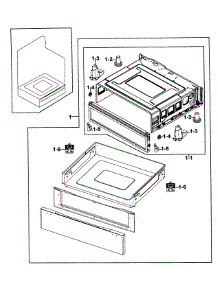 Electric Range  Drawer Assy parts for Samsung Range NE595R0ABWW/AA-0000 / from AppliancePartsPros.com
