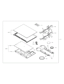 Electric Range  Cooktop Assy parts for Samsung Range NE58F9710WS/AA-0000 / from AppliancePartsPros.com