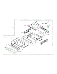 Electric Range  Drawer Assy parts for Samsung Range NE58F9710WS/AA-0000 / from AppliancePartsPros.com