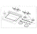 Electric Range  Cooktop Assy