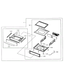 Electric Range  Drawer Assy parts for Samsung Range NE597N0PBSR/AA-0001 / from AppliancePartsPros.com