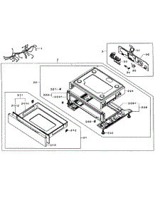 Gas Range  Cooktop Assy parts for Samsung Range FX510BGS/XAA-0002 / from AppliancePartsPros.com